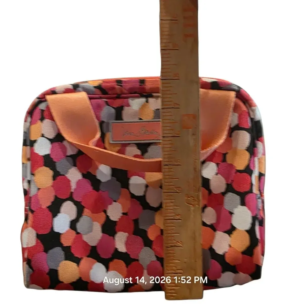 Vera Bradley Pixie Confetti Lunch Bunch Insulated Lunch Bag Orange Pink Retired